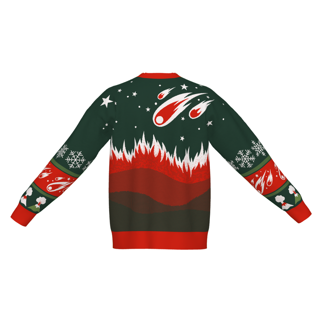 Dinosaur Sweater Holiday Green/Red